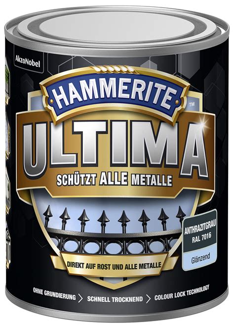 hammerite anthracite grey metal paint